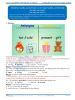 0205 syn an TLBG Tài liệu từ đồng nghĩa trái nghĩa