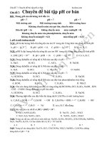 Hóa Học 11  Bài 3. Sự điện li của nước, PH. Chất chỉ thị axitbazơ Chuyên đề bài tập pH