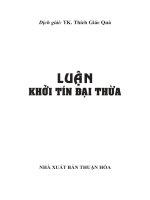 ĐẠI THỪA KHỞI tín LUẬN   THÍCH GIÁC QUẢ 