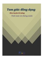 Rèn luyện kĩ năng tính toán và chứng minh trong tam giác đồng dạng