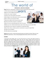 the worrld ò worrk a job interview and writing an application letter 