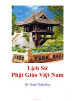 LỊCH sử PHẬT GIÁO VIỆT NAM 