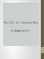 Tinh hinh dinh dương ba me tre em