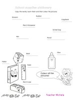 70951 school supplies pictionary 