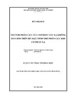 Vector phân cực của nơtron tán xạ không đàn hồi trên bề mặt tinh thể phân cực khi có phản xạ 