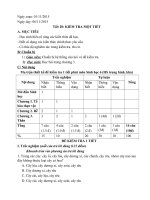 BỘ ĐỀ KIỂM TRA MÔN SINH HỌC 6