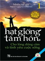 HẠT GIỐNG tâm hồn   tập 1 