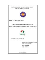 ĐỀ tài một số GIẢI PHÁP NHẰM NÂNG CAO NĂNG lực CẠNH TRANH của CÔNG TY VINASUN   LUẬN văn, đồ án 