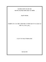 Nghiên cứu cấu trúc tinh thể và tính chất từ của hệ vật liệu la1 yceyfe11,44si1,56 