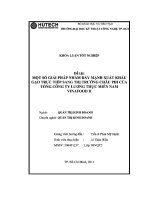 ĐỀ tài một số GIẢI PHÁP NHẰM đẩy MẠNH XUẤT KHẨU gạo TRỰC TIẾP SANG THỊ TRƯỜNG CHÂU PHI của TỔNG CÔNG TY LƯƠNG THỰC MIỀN NAM VINAFOOD 