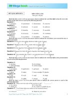 Tuyệt đỉnh luyện đề tiếng anh THPT quốc gia 