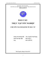 Đầu tư phát triển tại công ty cổ phần xây dựng số 1 thái nguyên