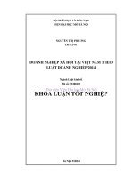 Doanh nghiệp xã hội tại việt nam theo luật doanh nghiệp 2014