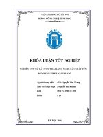 Nghiên cứu xử lý nước thải làng nghề sản xuất bún bằng chế phẩm vi sinh vật