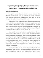 Luận văn thạc sĩ  Tuyên truyền vận động dư luận để thừa nhận quyền được kết hôn của người đồng tính