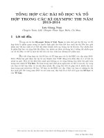 Số học và tổ hợp trong cac kì thi