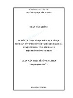 Nghiên cứu một số đặc điểm dịch tể học bệnh sán dây ở bò, dê nuôi tại huyện eakar và huyện mđrăk tỉnh đăk lăk và biện pháp phòng trị bệnh 
