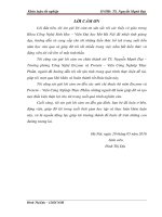 Nghiên cứu các yếu tố ảnh hưởng đến quá trình lên men tạo hương váng sữa