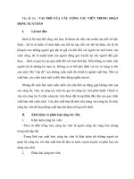 tiểu luận cao học VAI TRÒ của các CỘNG tác VIÊN TRONG HOẠT ĐỘNG XUẤT bản