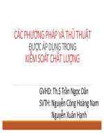 cac pp va ky thuat trong kiem soat chat luong