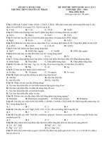 Tuyển tập (số 9) đề thi thử THPT quốc gia môn hóa 2016 và hướng dẫn giải chi tiết