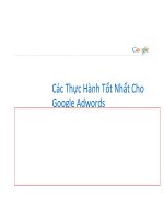 cach thuc hanh tot nhat cho adwords