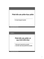 Bài giảng môn Phát triển sản phẩm