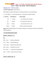 Tiếng Anh lớp 3 Unit 7: That is my school