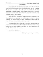 Phân tích hoạt động kinh doanh tại ngân hàng nông nghiệp và phát triển nông thôn  chi nhánh huyện ý yên, tỉnh nam định