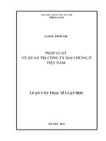 Pháp luật về quản trị công ty đại chúng ở việt nam 