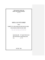 Nghiên cứu công nghệ lên men dấm táo mèo bằng phương pháp lên men chìm