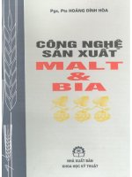 Công nghệ sản xuất MALT và bia _pgs ts hoàng đình hòa