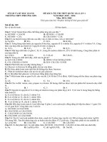 Tuyển tập (số 3) đề thi thử THPT quốc gia môn hóa 2016 và hướng dẫn giải chi tiết