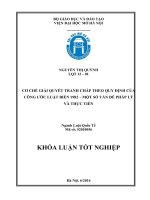 Cơ chế giải quyết tranh chấp theo quy định của công ước luật biển 1982   một số vấn đề pháp lý và thực tiễn