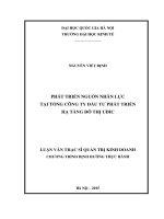 Phát triển nguồn nhân lực tại tổng công ty đầu tư phát triển hạ tầng đô thị UDIC (tt)