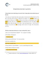 Bài tập thì hiện tại hoàn thành và quá khứ đơn 