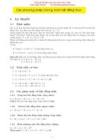 Các phương pháp chứng minh bất đẳng thức