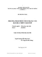 Phương pháp phân tích trang văn bản dựa trên tab stop 