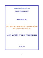 Phát triển hệ thống bán lẻ việt nam thời kỳ hội nhập kinh tế quốc tế 