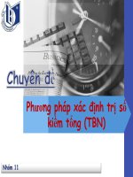 Phương pháp xác định trị số kiềm tổng
