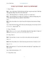 Một số bài tập tổ hợp  hoán vị  chỉnh hợp