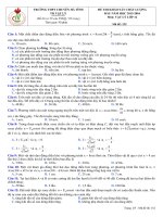 Bộ đề thi thử (số 1) THPT quốc gia môn vật lý năm 2016