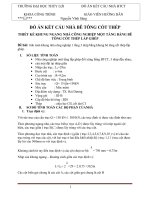 ĐỒ ÁN BÊ TÔNG CỐT THÉP NHÀ CAO TÂNG