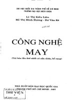 Giáo trình công nghệ may