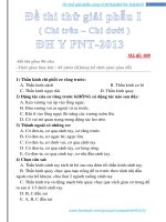 Đề thi giải phẫu y dược tp HCM