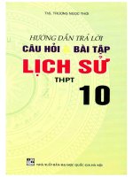 Hướng dẫn trả lời câu hỏi và bài tập lịch sử 10 (chương trình chuẩn) phần 1 