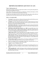 HỢP ĐỒNG BẢO HIỂM DU LỊCH TOÀN CẦU ACE