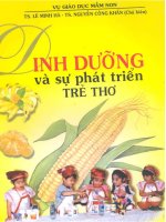 Giáo trình dinh dưỡng và sự phát triển của trẻ nhỏ