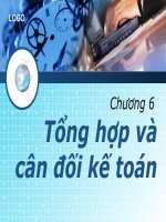 Bài giảng môn Nguyên lý kế toán chương 6 pptx powerpoint slide