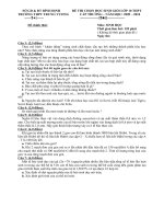 ĐETHI HSG l10 SỞ GD  ĐT BÌNH ĐỊNH ĐỀ THI CHỌN HỌC SINH GIỎI LỚP 10 THPT TRƯỜNG THPT TRƯNG VƯƠNG CẤP TRƯỜNG – NĂM HỌC: 2009 – 2010 Đề chính thức Môn: SINH HỌC Thời gian làm bài: 120 phú( Không kể thời gian phát đNgày thi: